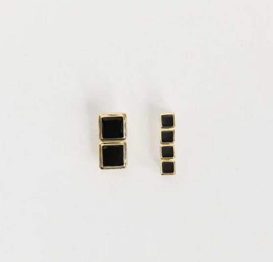 Archer Drop Earrings Gold