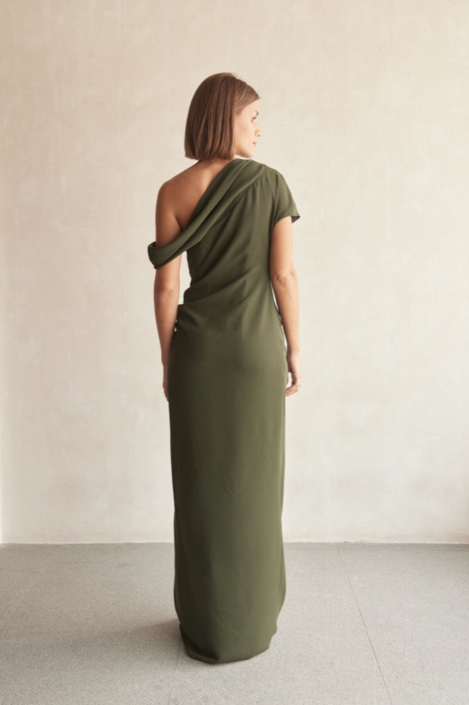 Kally s/l Draped Mid Dress