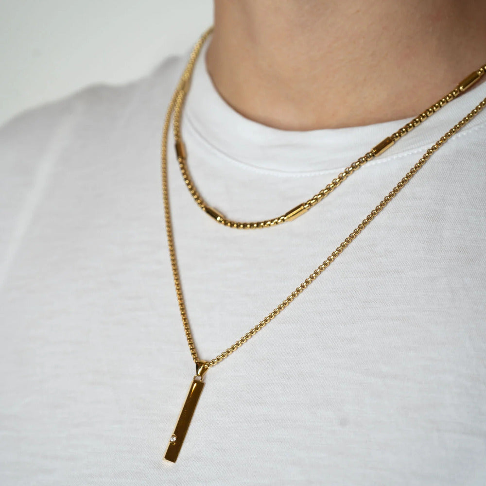 Twist Bar Diamond Necklace