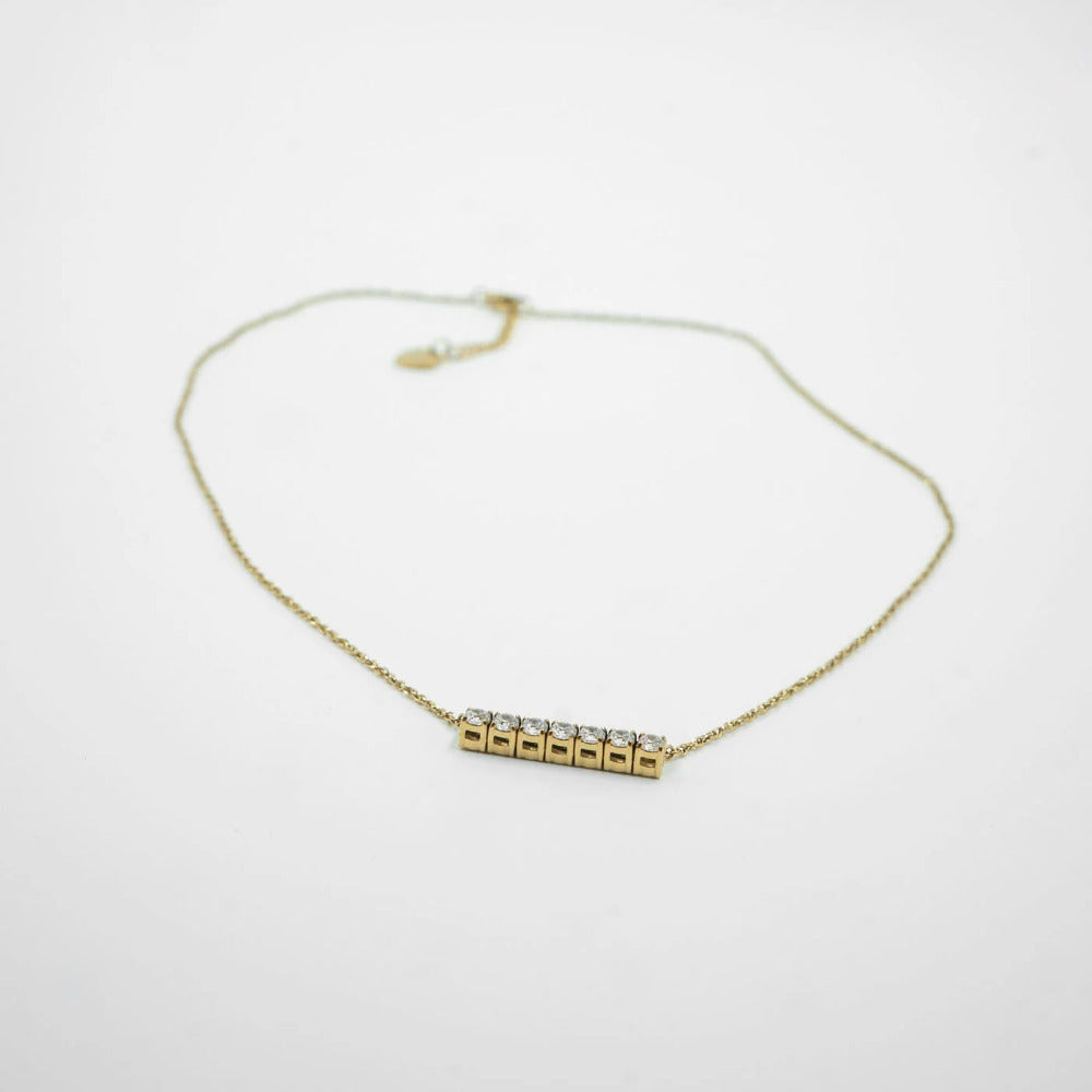 Diamond Bar Necklace