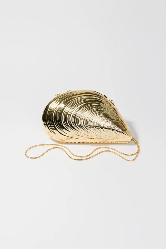 Bridget Metal Shell Clutch