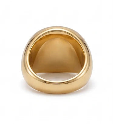 Gold Diamond Signet Ring