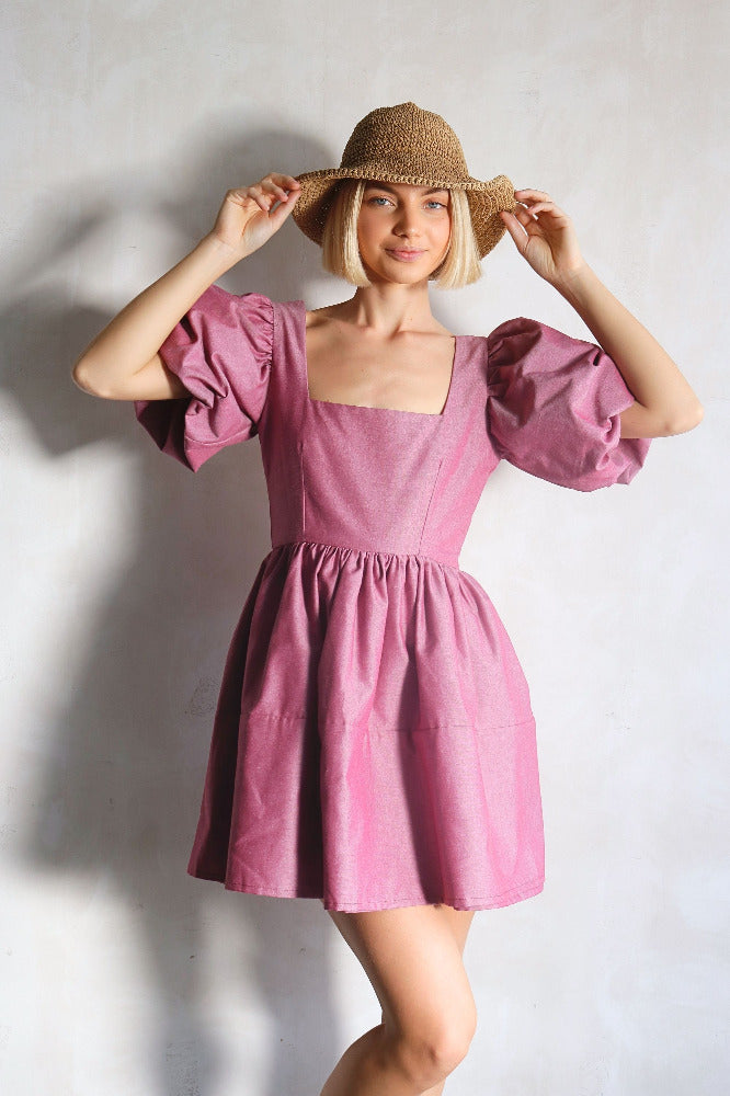 Begonia Short Dress