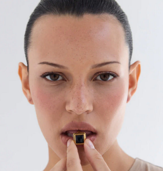 Archer Eaarrings Gold/Black