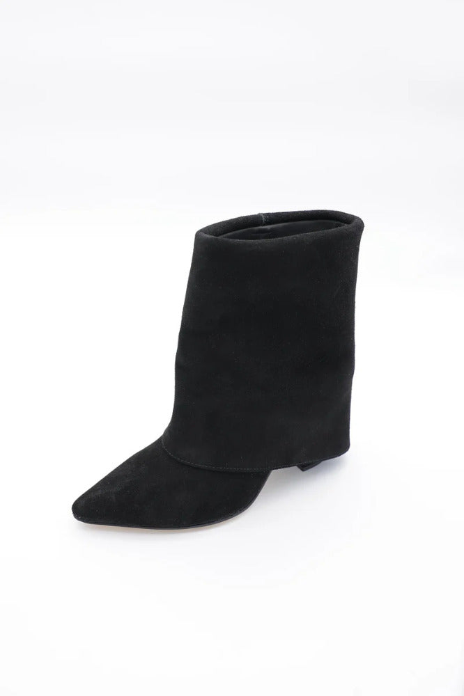 Low Bell Boots Negra Gamuza
