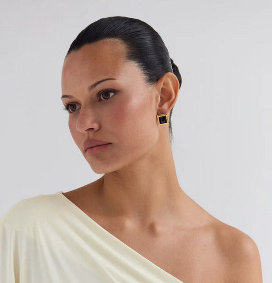 Archer Eaarrings Gold/Black