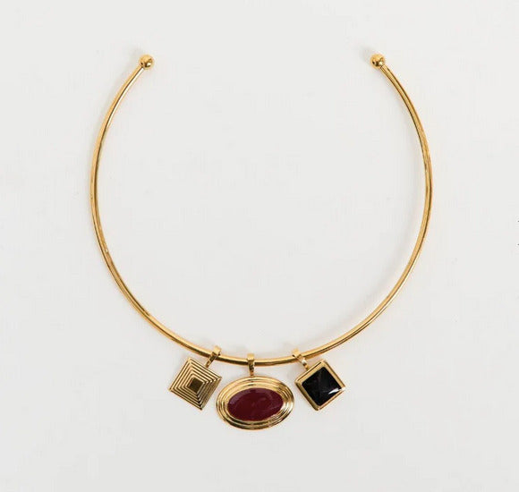 Solene Choker Charm Bundle Gold