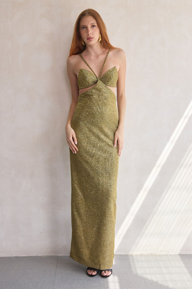 Golden Weave Gown