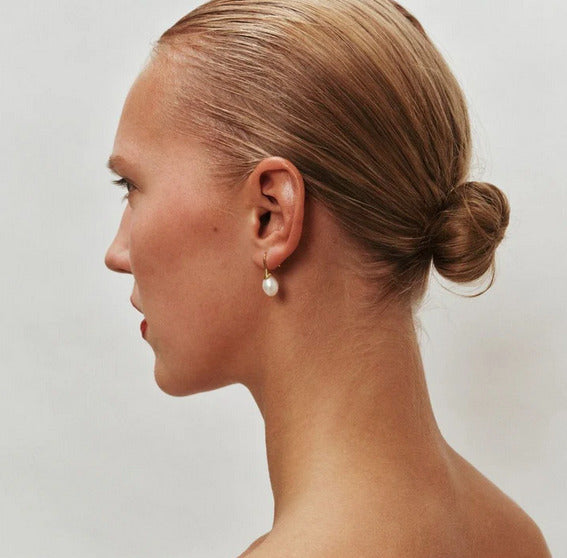 Odette Pearl Earrings Gold