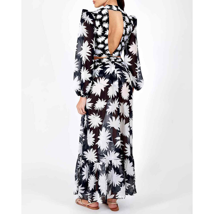 Dahlia Plunge Cut-Out Maxi Dress