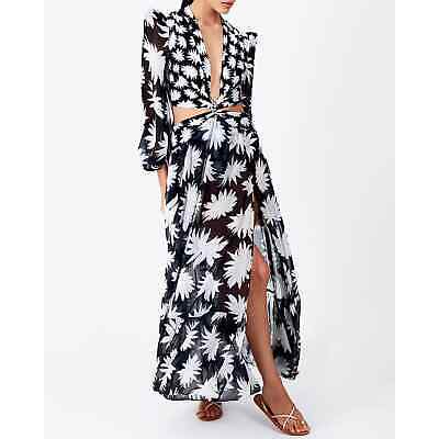 Dahlia Plunge Cut-Out Maxi Dress